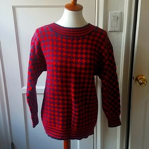 Cambridge Dry Goods VTG wool houndstooth sweater